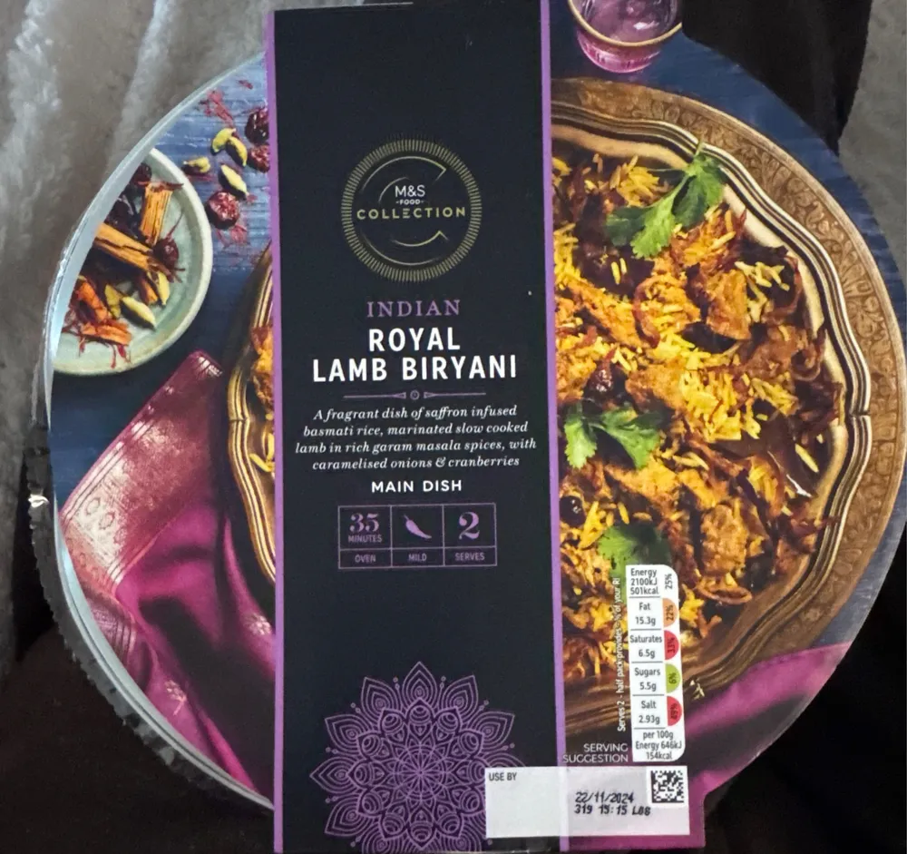 Royal Lamb Biryani
