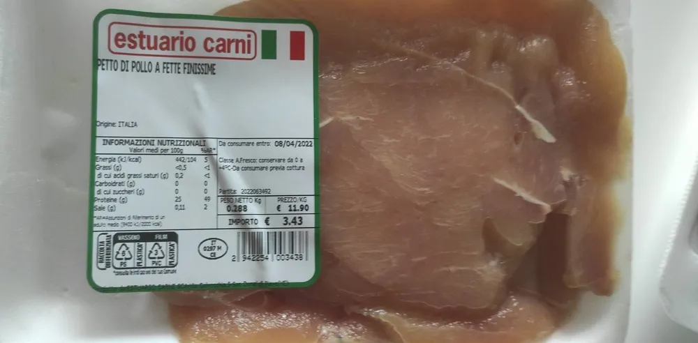 Petti di pollo a fettine