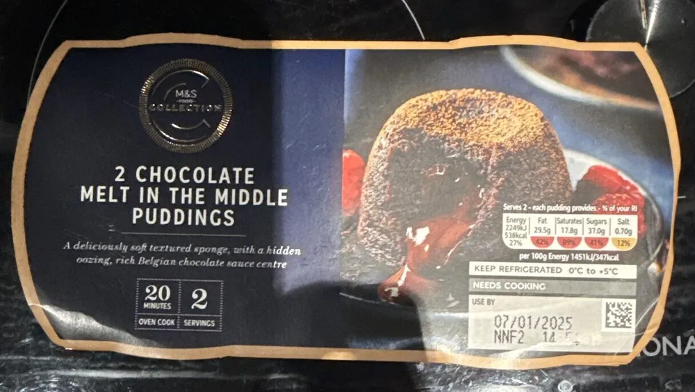 Chocolate Melt In The Middle Pudding