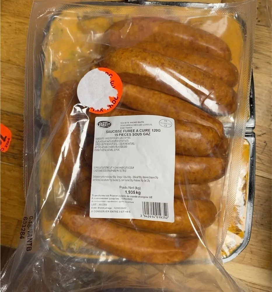 Saucisse fumé a cuire
