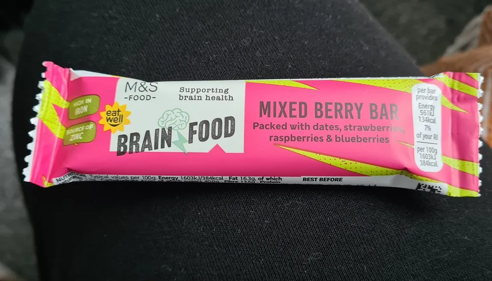 BRAIN FOOD MIXED BERRY BAR