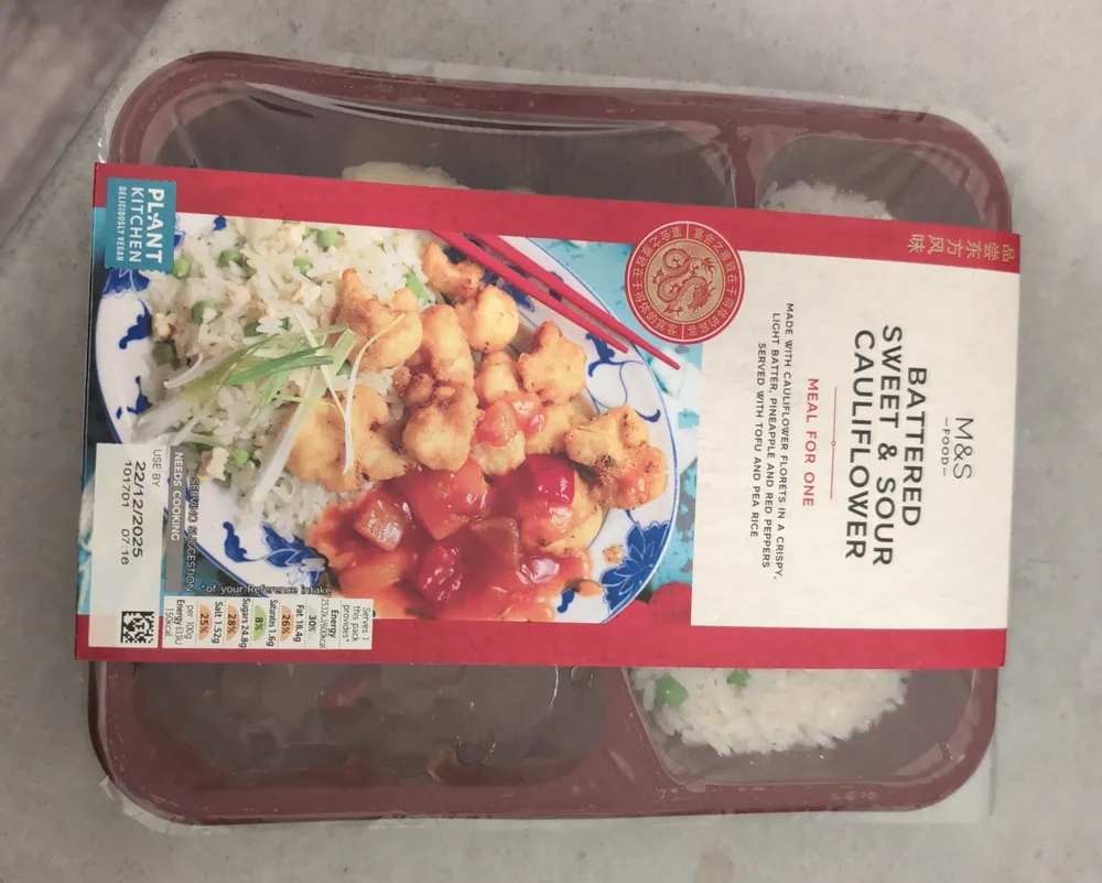 Battered Sweet And Sour Cauliflower