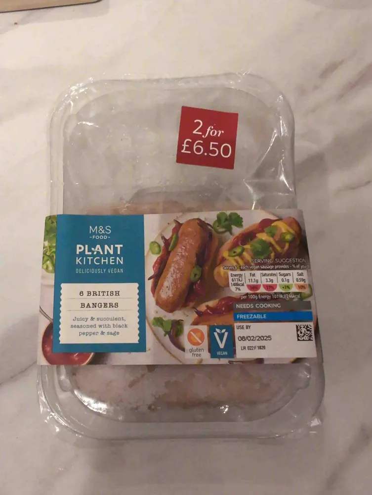 Plant Kitchen British Banger