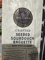 Crafted seeded sourdough baguette