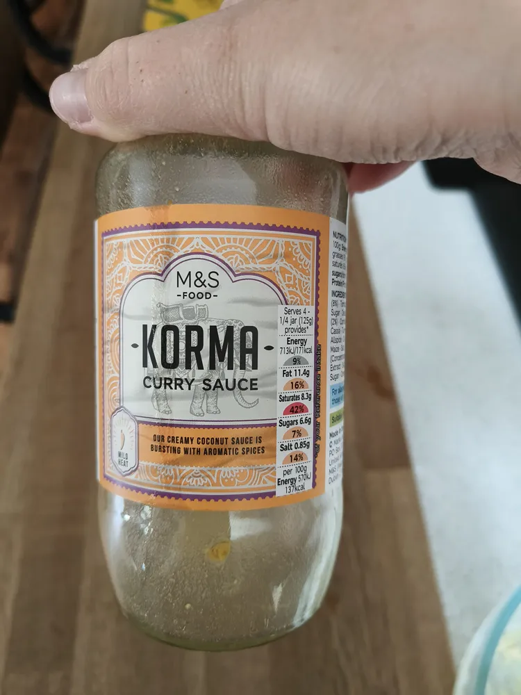 Korma Curry Sauce