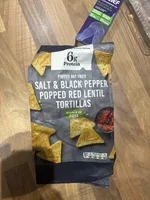 Salt & Black Pepper Popped Red Lentil Tortillas