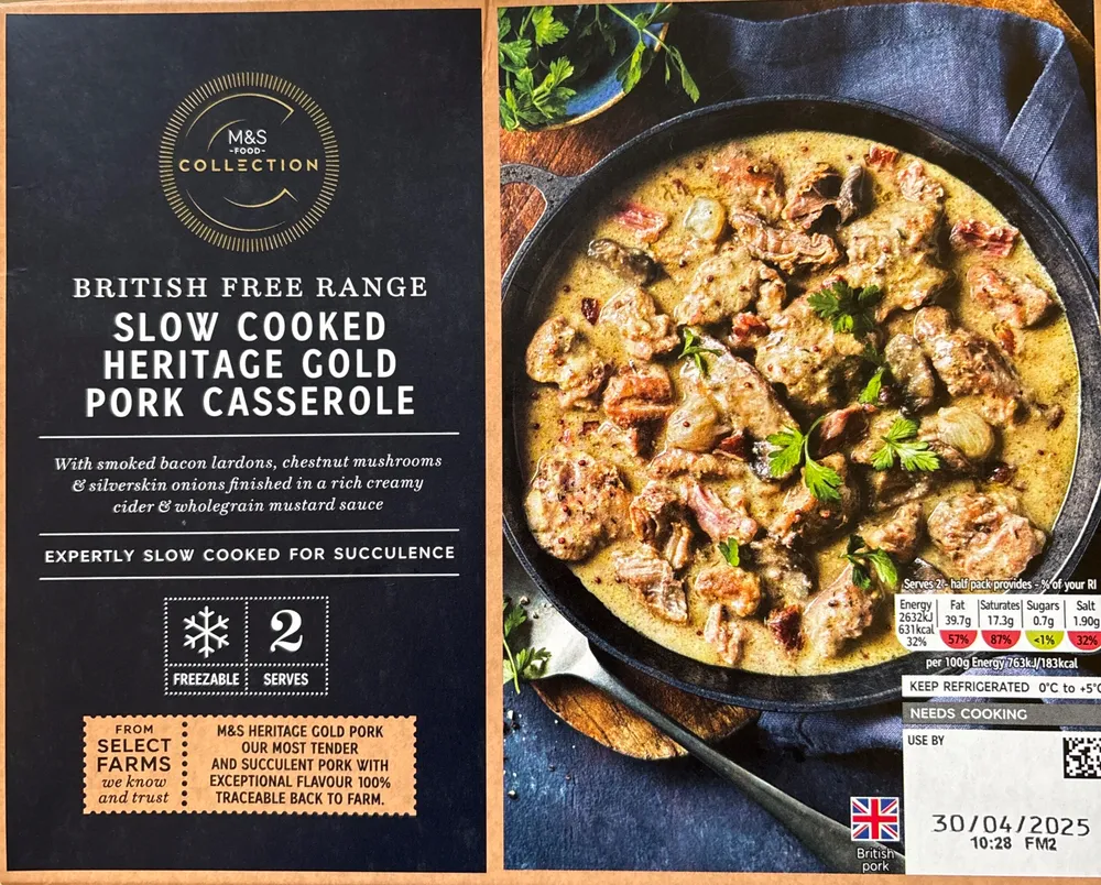 Slow Cooked Heritage Gold Pork Casserole
