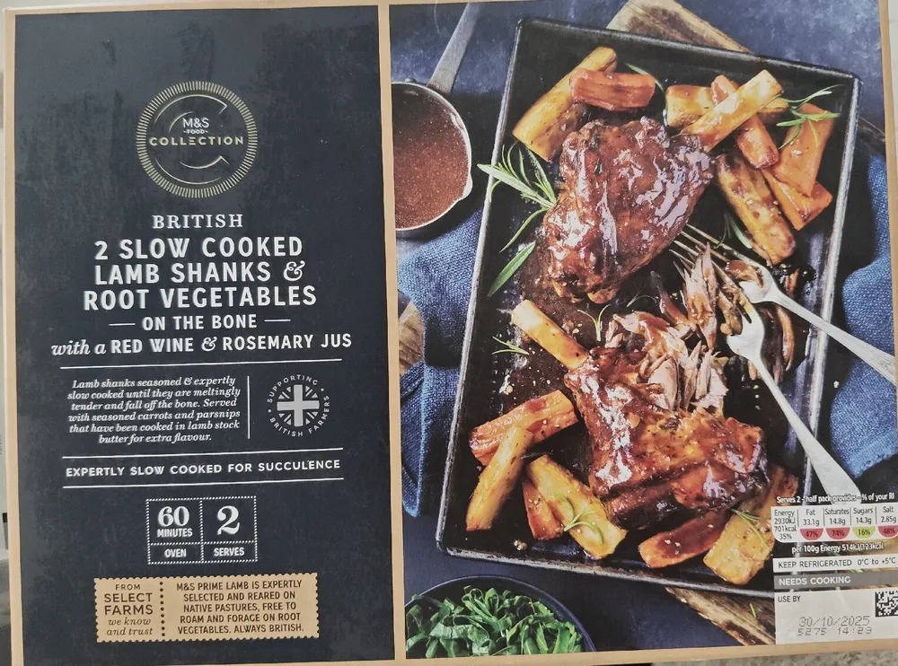 Slow Cooked Lamb Shanks & Root Vegetables