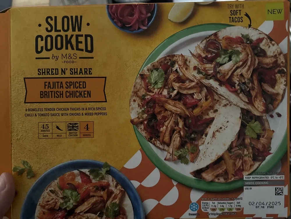 • · SLOW. COOKED by M&S -FOOD- SHRED N' SHARE FAJI