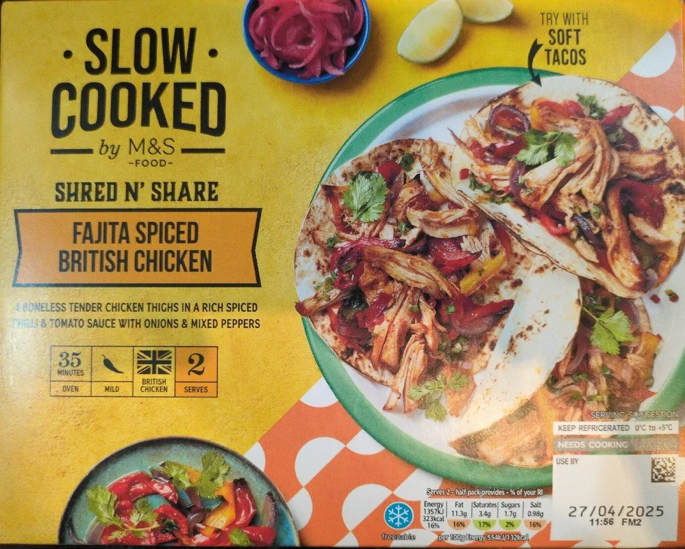 Shred N’ Share Fajita Spiced British Chicken