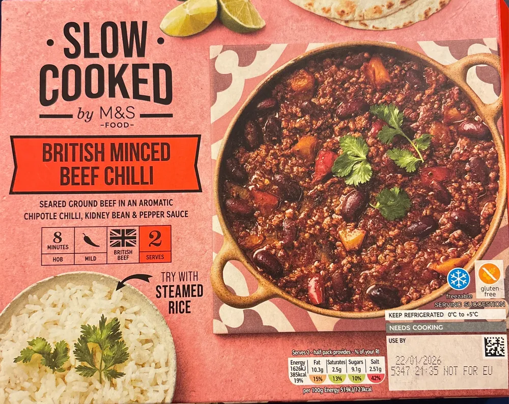 British Minced Beef Chilli