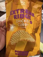 Extreme Ridge Chicken Curry Flavour Potato Crisps