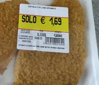 Cotolette con spinaci