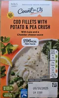 Cod Fillets With Potato & Pea Crush