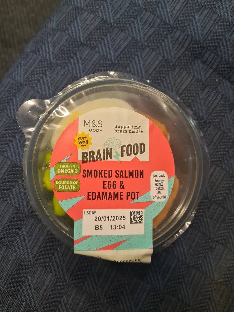 Smoked Salmon Egg And Edamame Pot