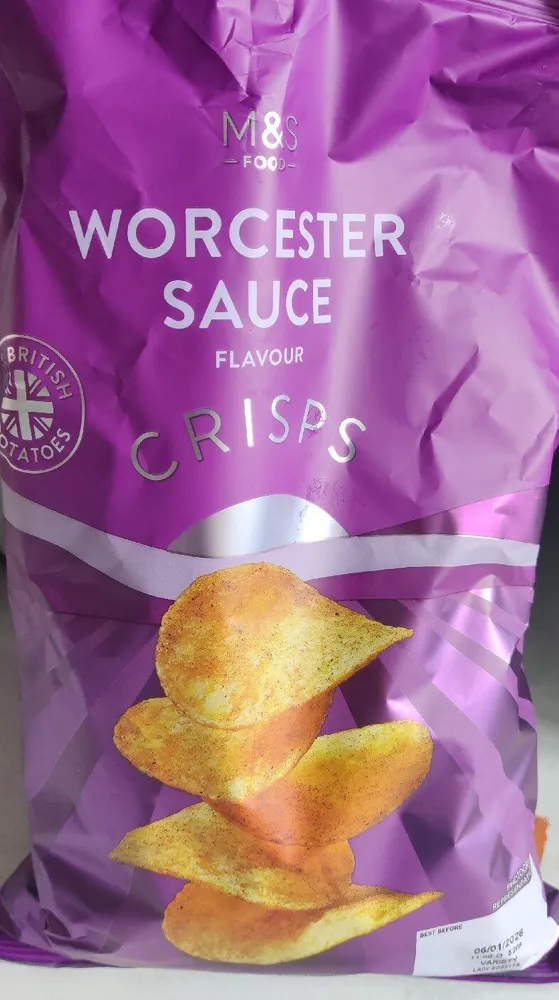 F TOE 1000\ WORCESTER SAUCE FLAVOUR CRISPS BEST BE