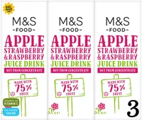 Apple, Strawberry and Raspberry Juice Drink (3pk)