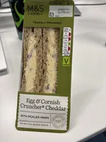 Egg & Cornish Cruncher Cheddar Sandwich
