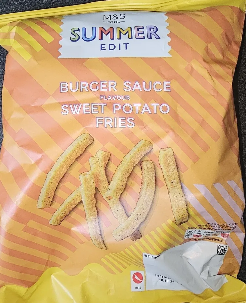 M&S -FOOD- SUMMER EDIT BURGER SAUCE FLAVOUR SWEET