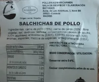 Salchichas de pollo