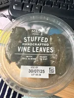 M&S -FOOD- STUFFED HANDCRAFTED VINE LEAVES WITH: R