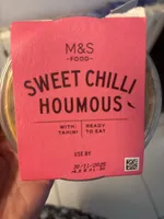 M&S -FOOD- A SWEET CHILLI HOUMOUS WITH: TAHINI REA