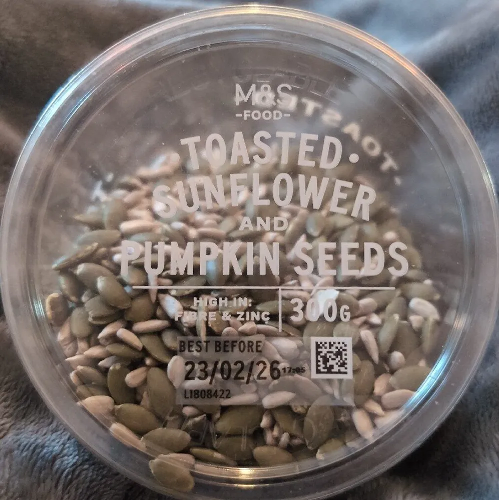 Toasted Sunflower and Pumpkin Seeds