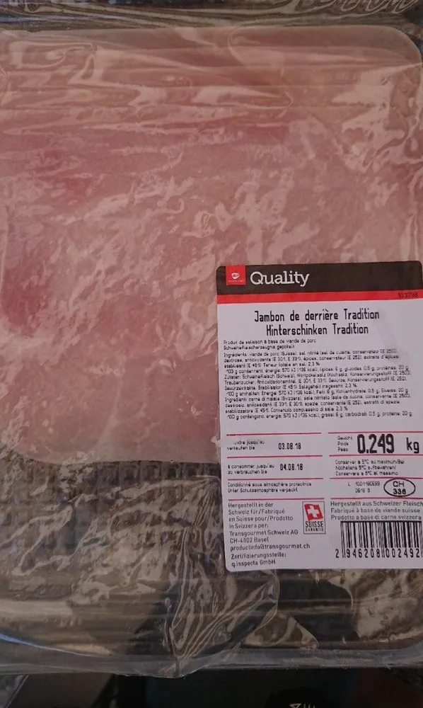 Jambon de derrière tradition