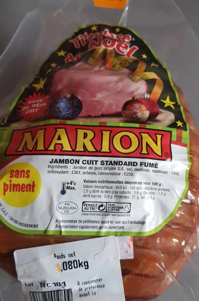 Jambon cuit standard fumé