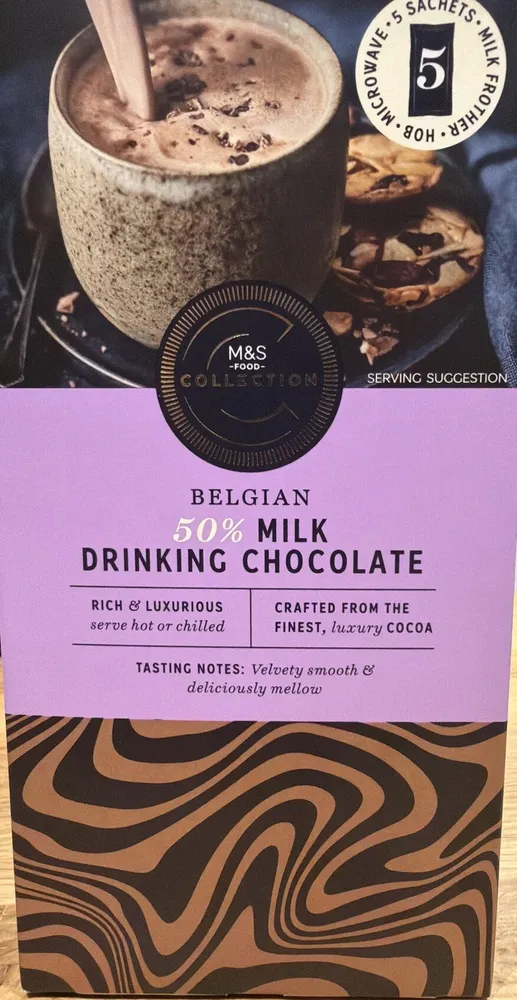 Belgian 50% Milk Drinking Chocolate