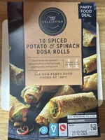 Spiced Potato & Spinach Dosa Rolls