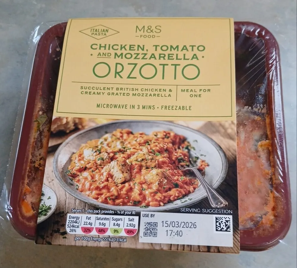 Chicken, Tomato and Mozzarella Orzotto