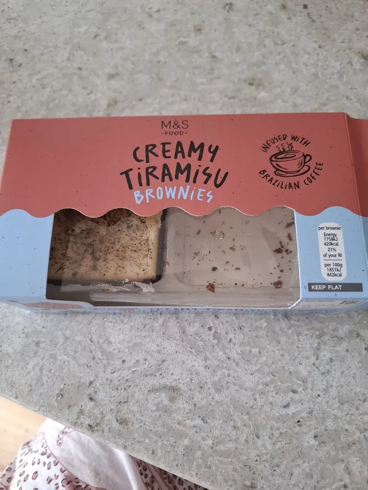 Creamy Tiramisu Brownies