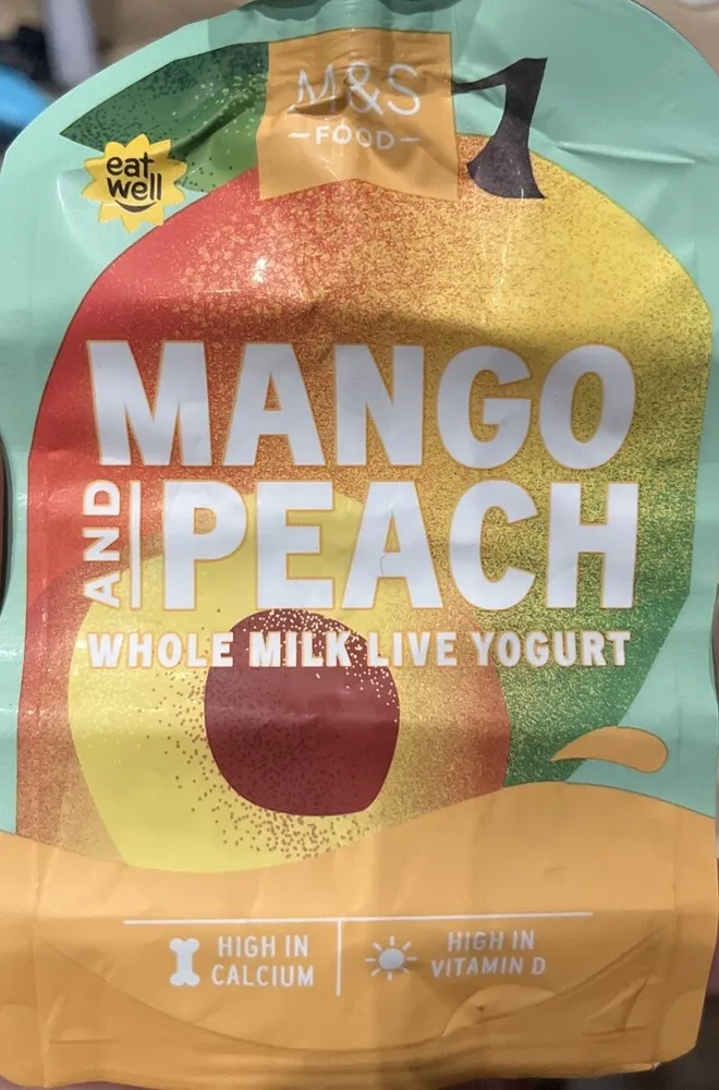 mango and peach yogurt