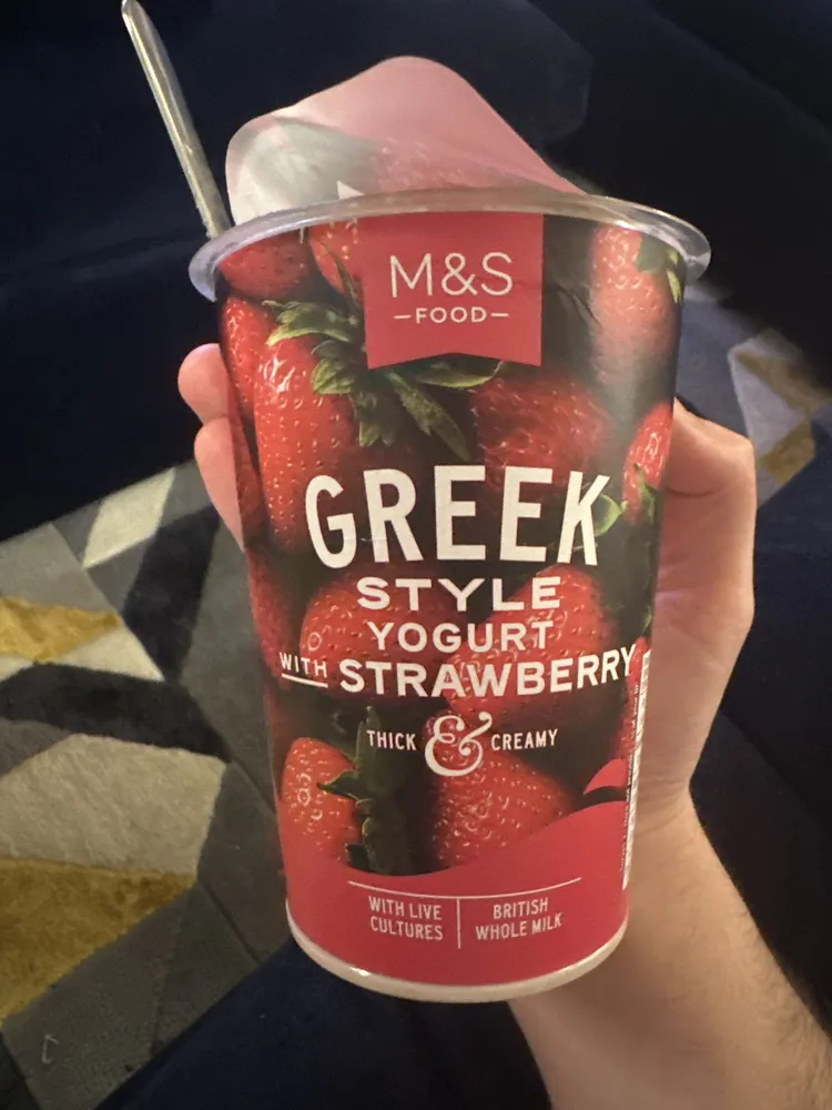 Greek Style Yoghurt With Strawberry