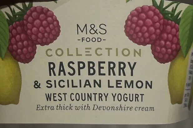 Raspberry & Sicilian Lemon West Country Yogurt