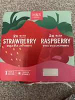 STRAWBERRY & RASPBERRY WHOLE MILK LIVE YOGURTS