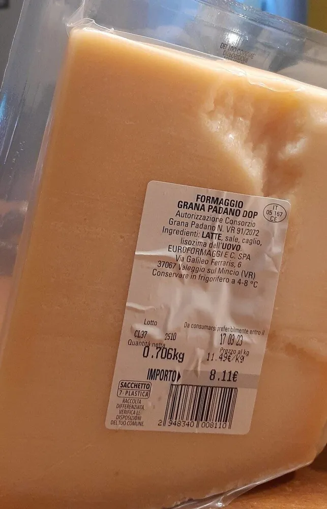 Formaggio grana padano Dop