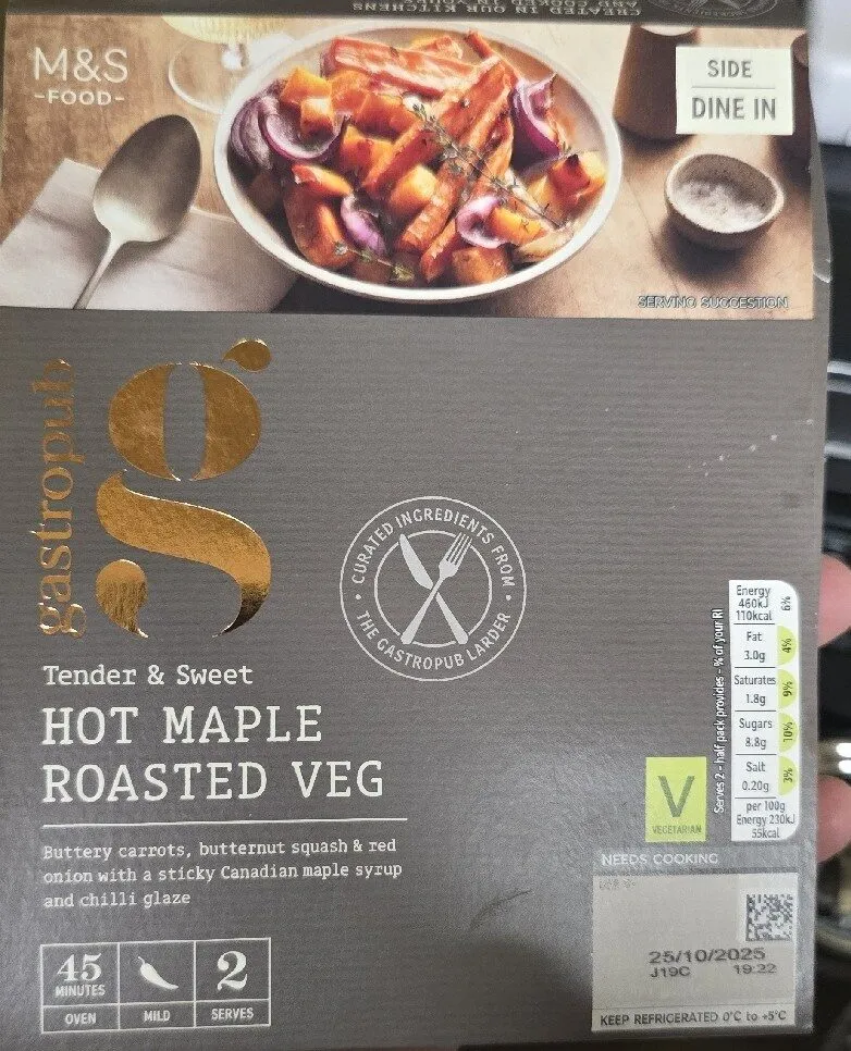 Hot Maple Roasted Veg