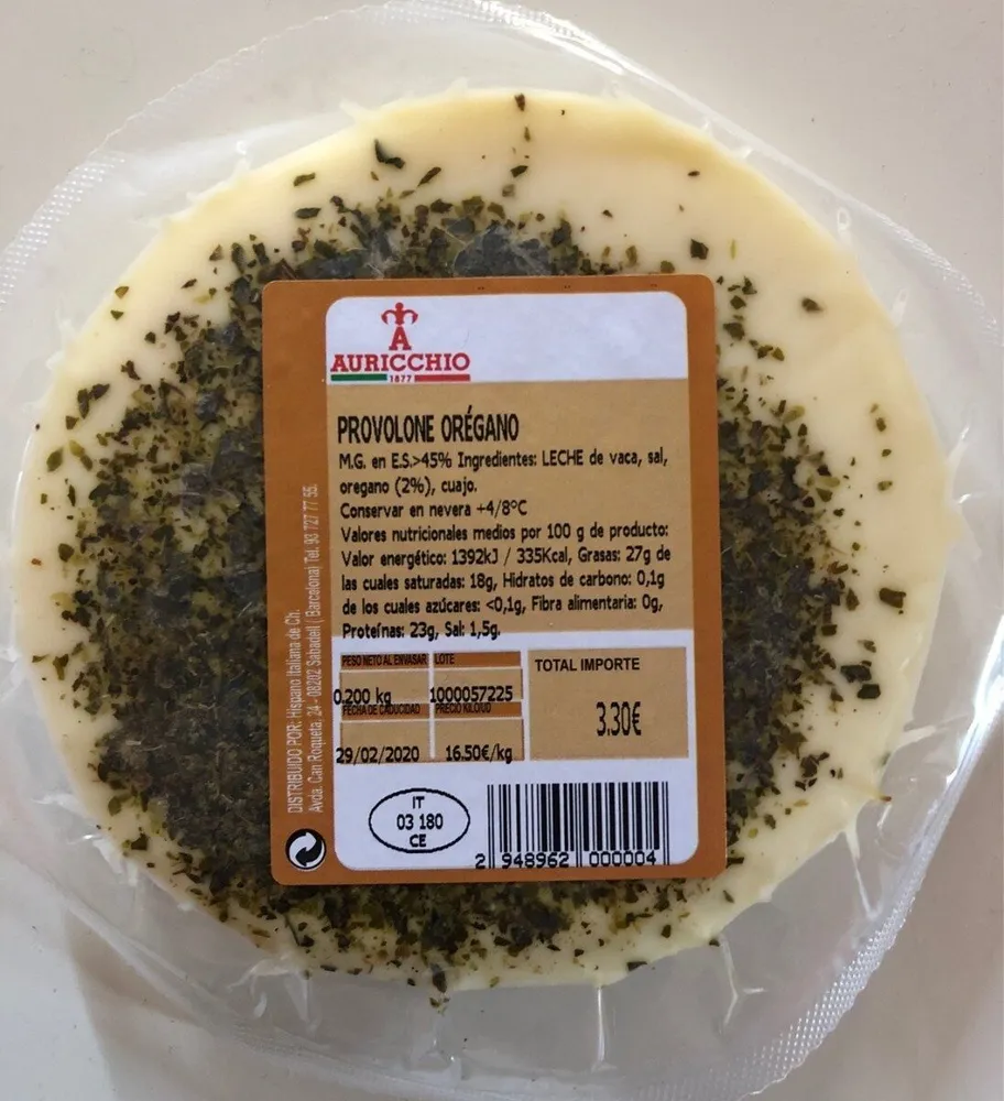 Provolone oregano