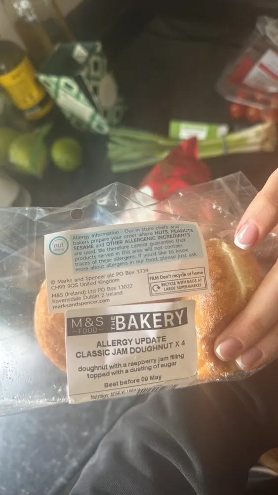 M&S Bakery Classic Jam Doughnut