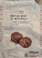 BONK ANLY 3 INGRE &S OD H BEEF BRIMEATBALLS ONLY 3