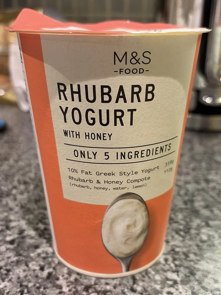 Rhubarb Yoghurt with Honey