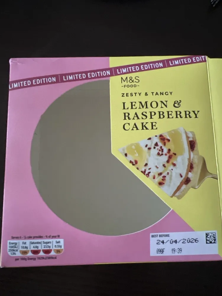 Lemon & Raspberry cake