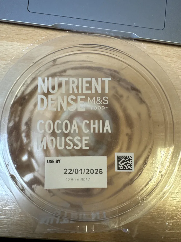 Cocoa Chia Mousse