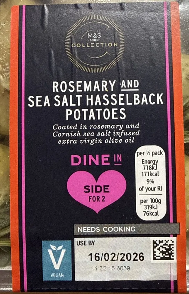 Rosemary And Sea Salt Hasselback Potatoes