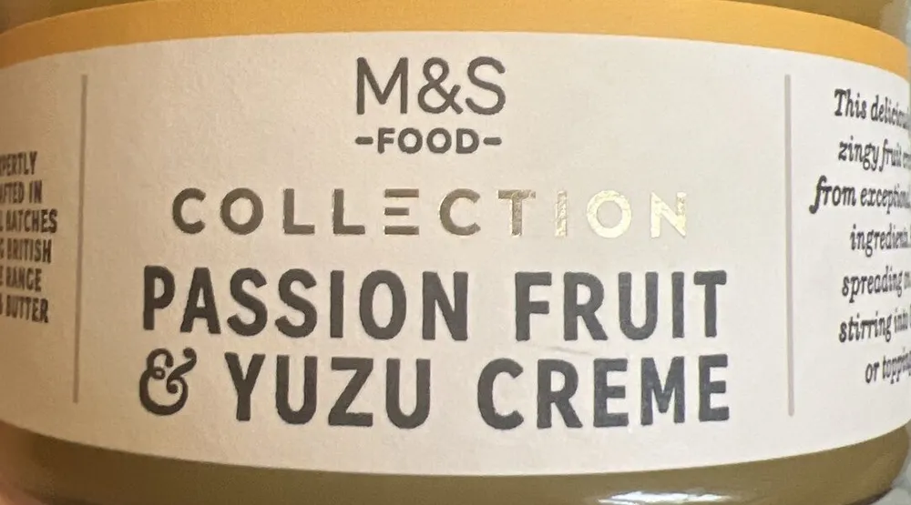 Passion Fruit & Yuzu Creme