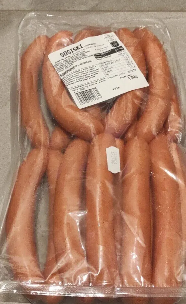 Sosiski viennoise porc et veau