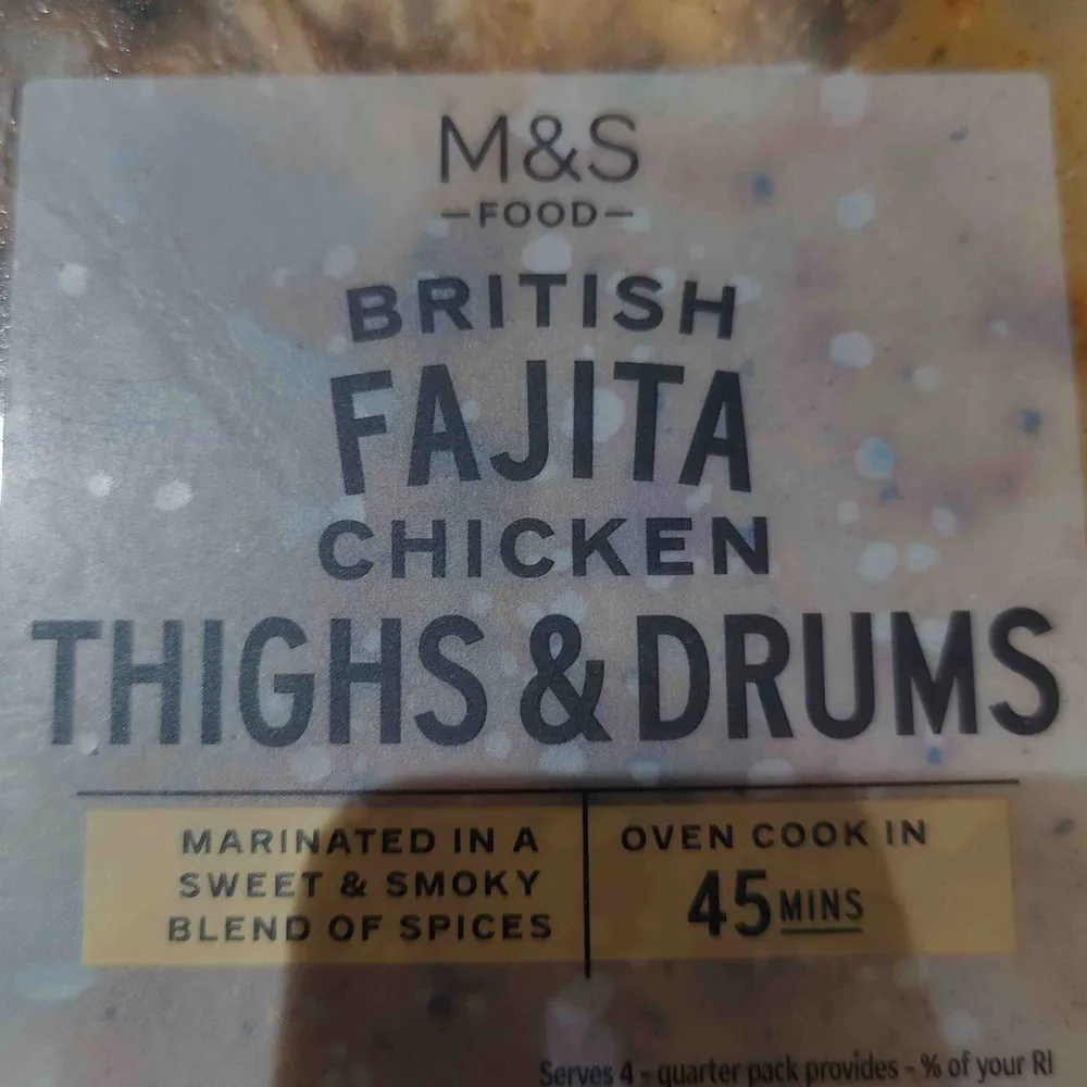 Fajita chicken thighs and drums