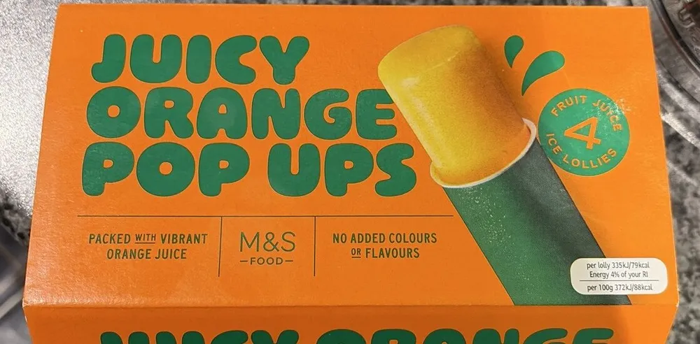 Juicy Orange Pop Ups